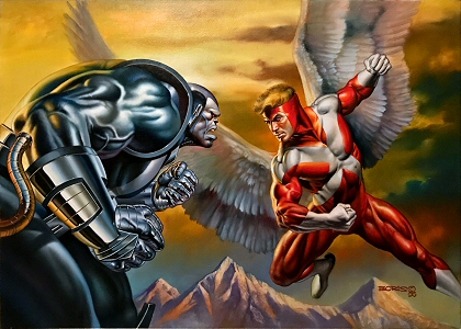 Apocalypse vs Angel, Boris Vallejo