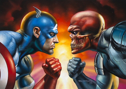 Captain America vs Red Skull, Boris Vallejol