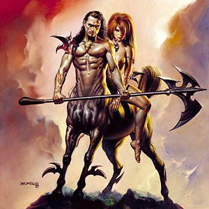 Centaur and His Mate, Boris Vallejo