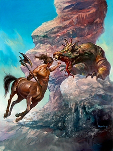 Centaur and the Dragon, Boris Vallejo