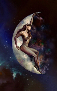 The Goddess of the Moon, Boris Vallejo