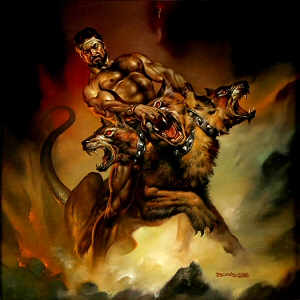 Hercules versus Cerberus, Boris Vallejo
