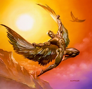 Icarus in Flight, Boris Vallejo