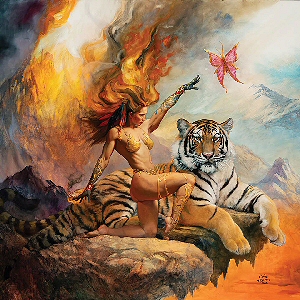 Inferno, Boris Vallejo & Julie