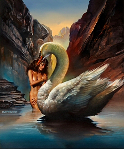 Leda and the Swan (1989), Boris Vallejo
