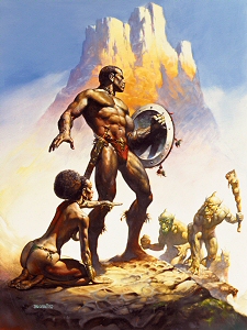 Nubian Warrior, Boris Vallejo