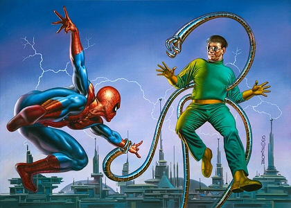 Spiderman vs Dr. Octopus, Boris Vallejo