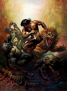 Tarzan and the Golden Lion, Boris Vallejo
