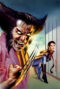 Wolverine and Shadowcat, Boris Vallejo
