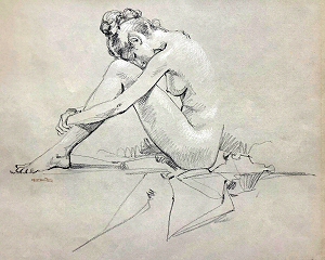 Undated figure study, Boris Vallejo