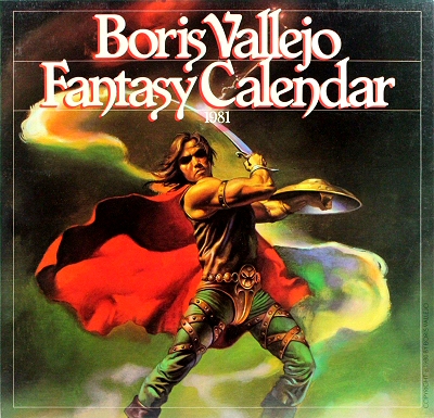 Boris Vallejo 1981 Fantasy Calendar - front cover