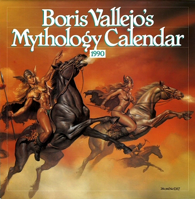 Boris Vallejo 1989 Mythology Calendar