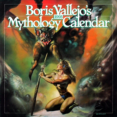 Boris Vallejo 1993 Mythology Calendar