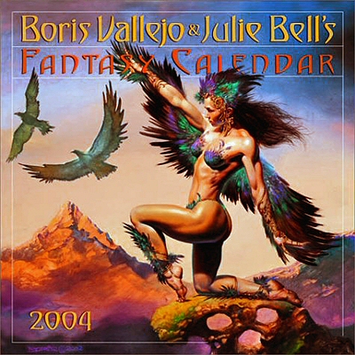 Boris Vallejo & Julie Bell 2004 Fantasy Calendar cover 2