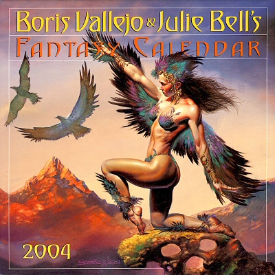 Boris Vallejo & Julie Bell 2004 Fantasy Calendar cover 1
