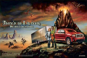 Toyota #4, advertisement