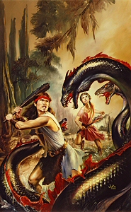 Hercules and the Hydra, Julie Bell