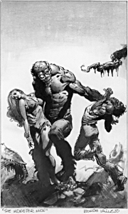 The Monster Men - preliminary art, Boris Vallejo